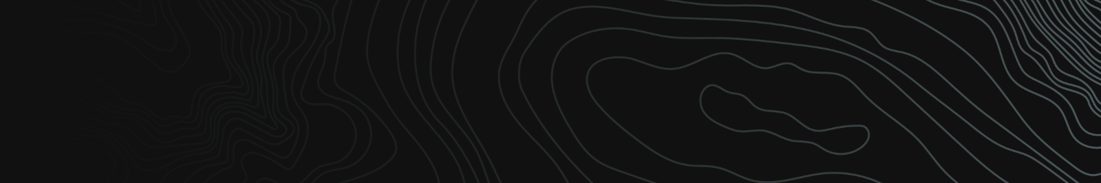 Topographic map with black lines on a black background